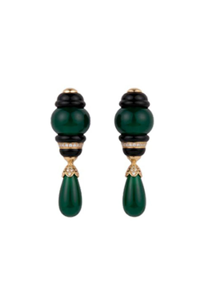 Qori Earrings Green