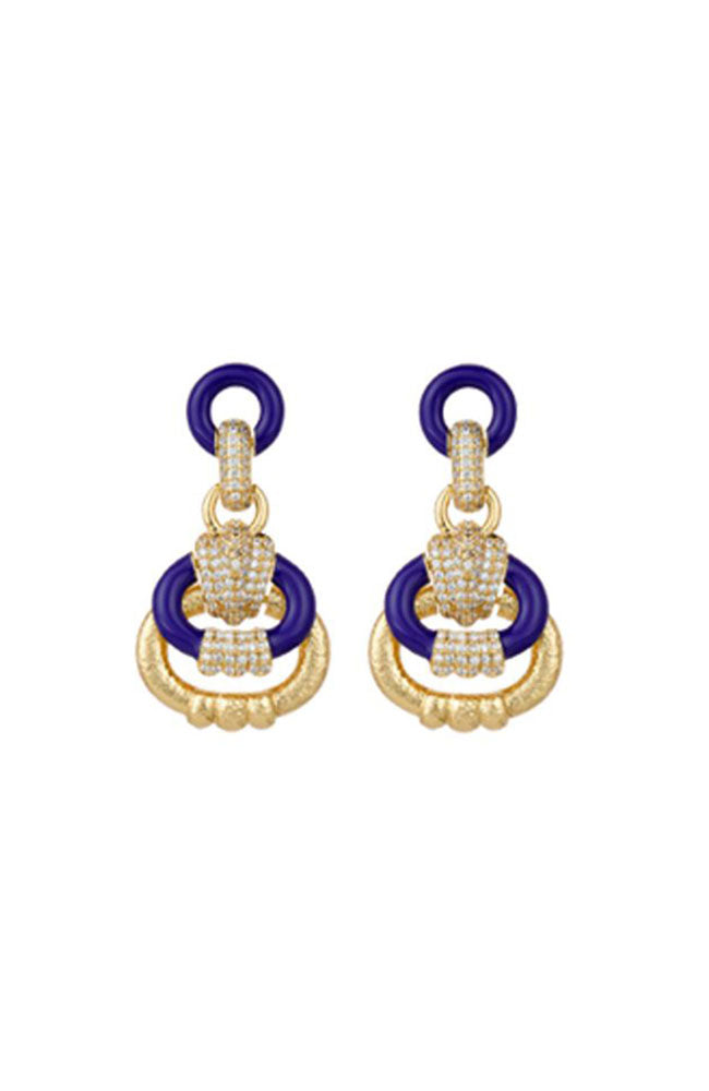 Sun's Path Earring Blue