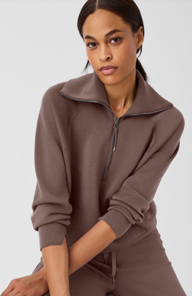 Airessential Half Zip in Smoke