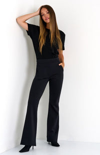Flare Pant in Caviar