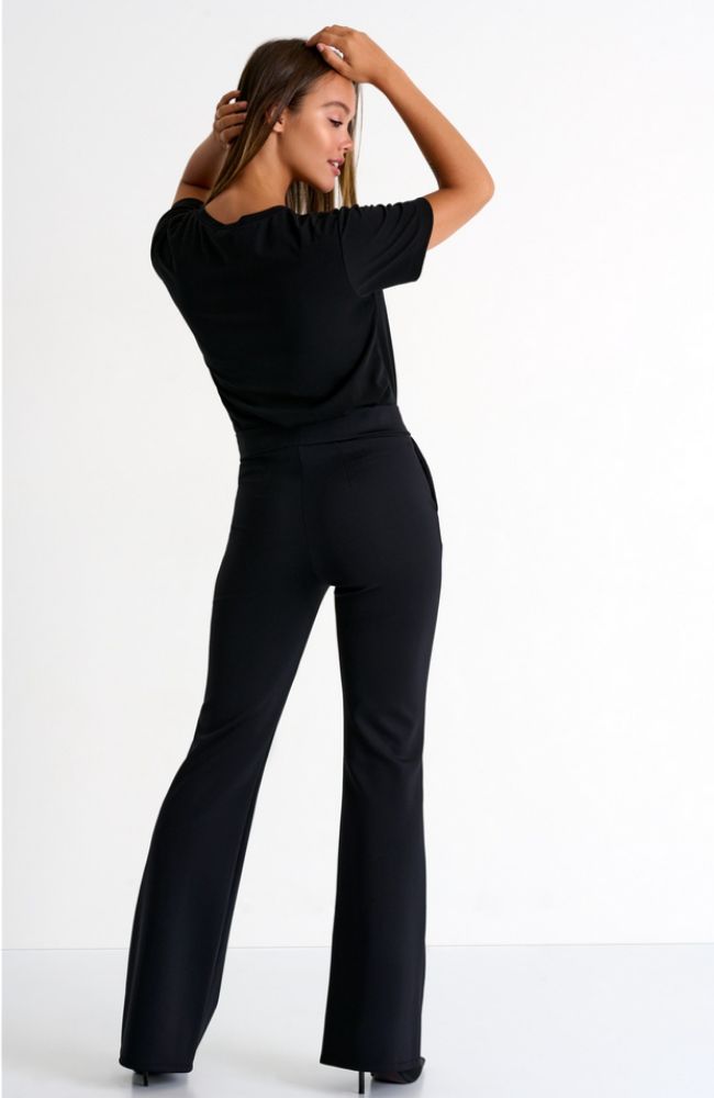 Flare Pant in Caviar
