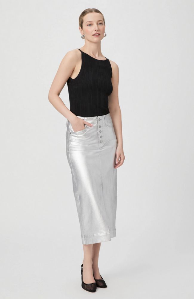 Meadow Midi Skirt Luxe Coating