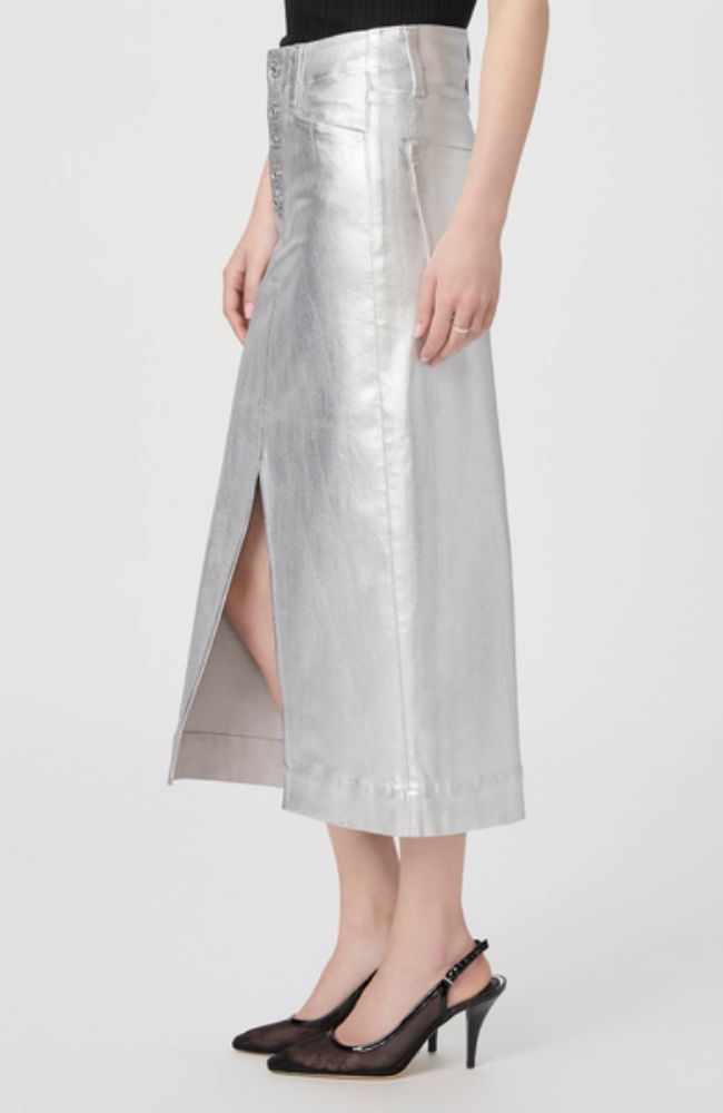 Meadow Midi Skirt Luxe Coating