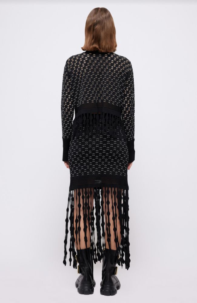 Simkhai Label Tee in Black Foil
