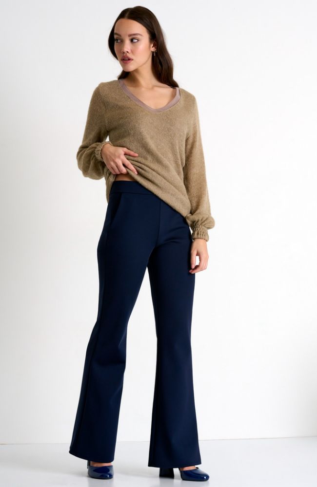 Flare Pant in Navy