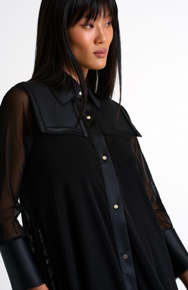 Long Mesh Duster