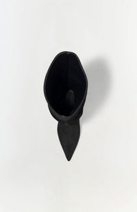 Jordi Suede Slouch Boot in Black