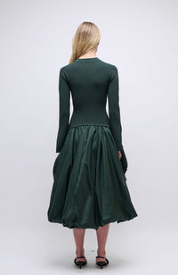 Kenlie LS Mock Neck Midi Dress