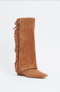 Quinn Suede Fringe Boot