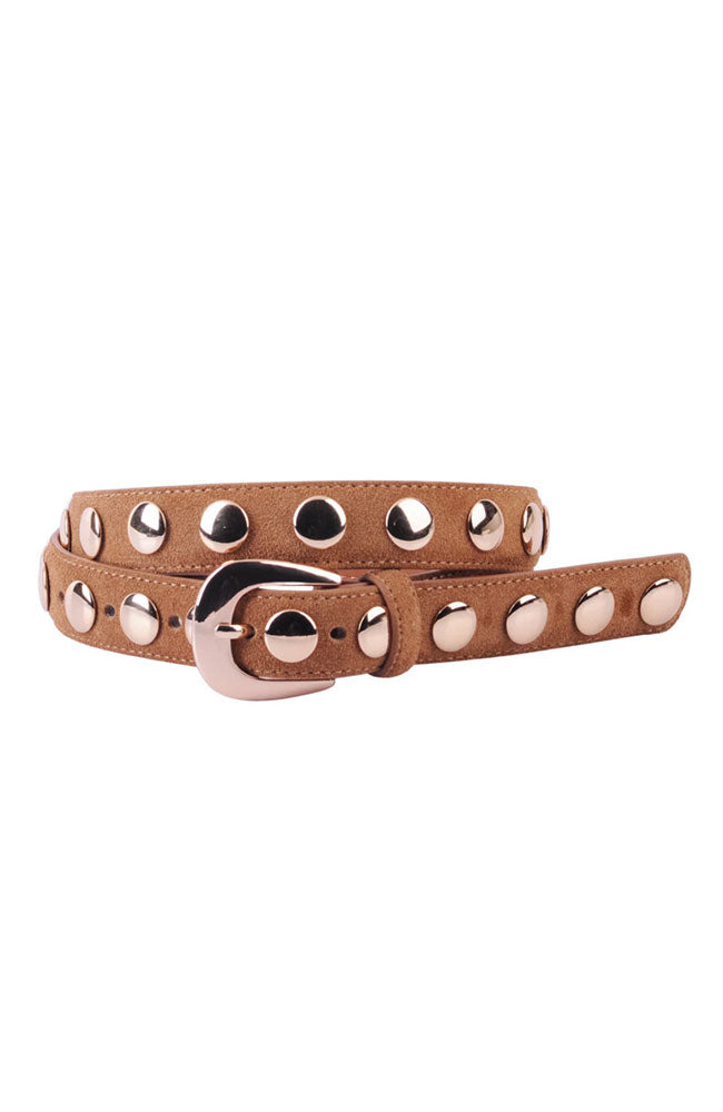 Suede Belt Wide Studs