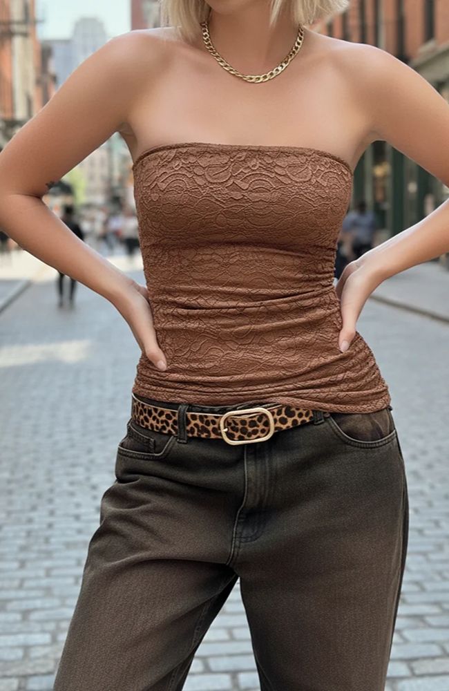 Leopard Belt Rectangular Buckle