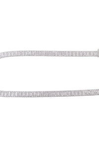 Rhinestone Belt w/Squares Silver