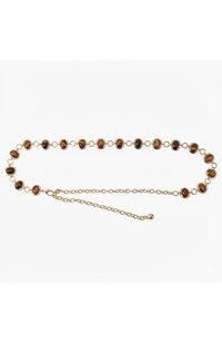 Espresso Gold Earthstone Chain Belt