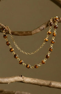 Espresso Gold Earthstone Chain Belt