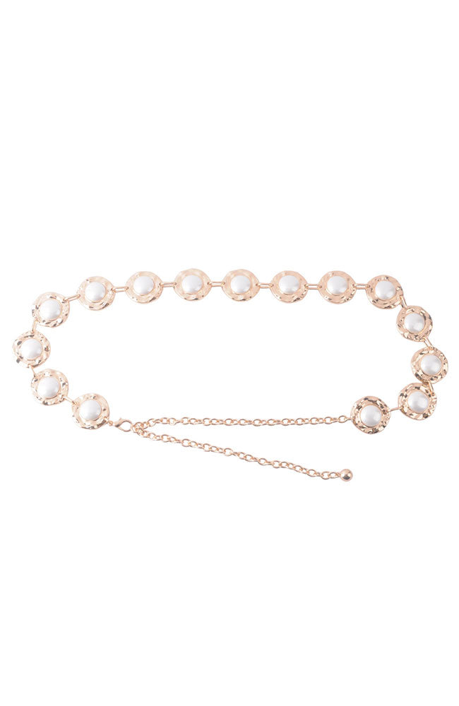 Princess Pearl Gold Chain Belt