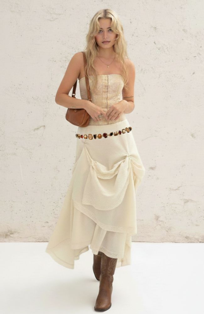 Multi Seaside Stone Chain Belt