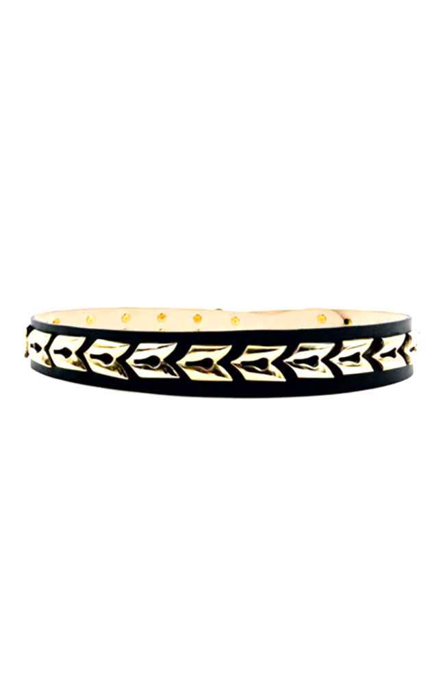 Kaida Black Belt with Gold Snake