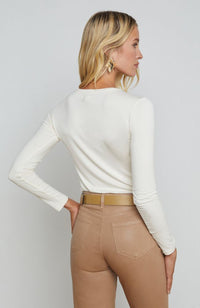 Tess LS Crew in Vintage White