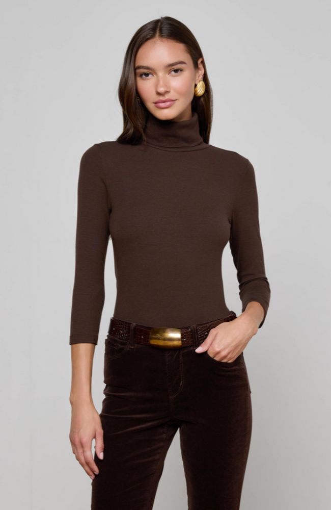 Aja Turtleneck in Coffee Bean