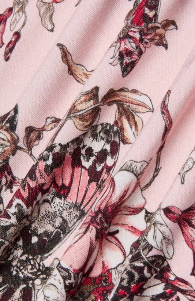 Ressi Crew Pink Multi Butterfly