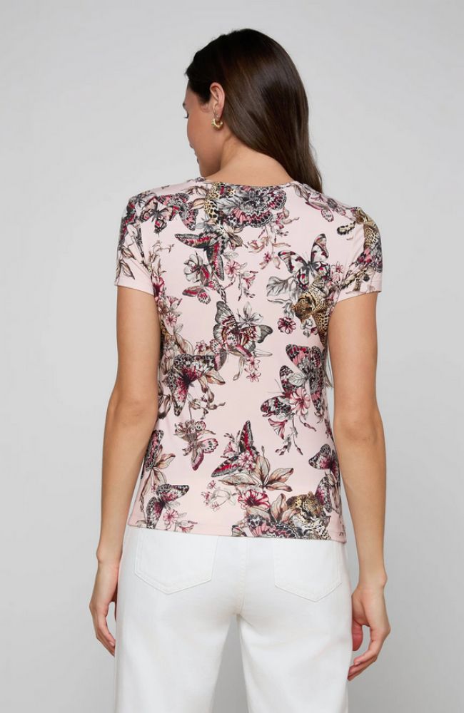 Ressi Crew Pink Multi Butterfly