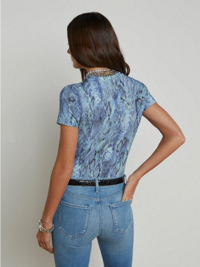 Ressi SS Crew Textured Snake
