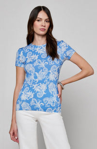 Ressi Crew in Two Tone Paisley