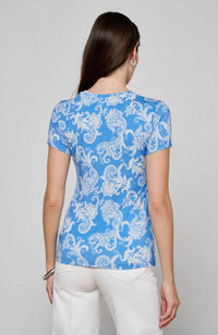 Ressi Crew in Two Tone Paisley