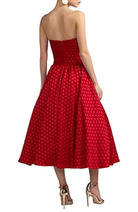 Dropwaist Polka Dot Midi Dress