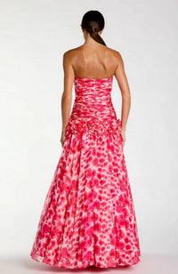 Chiffon Drop Waist Ballgown