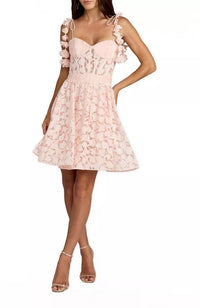 Bustier Ruffle Mini Dress