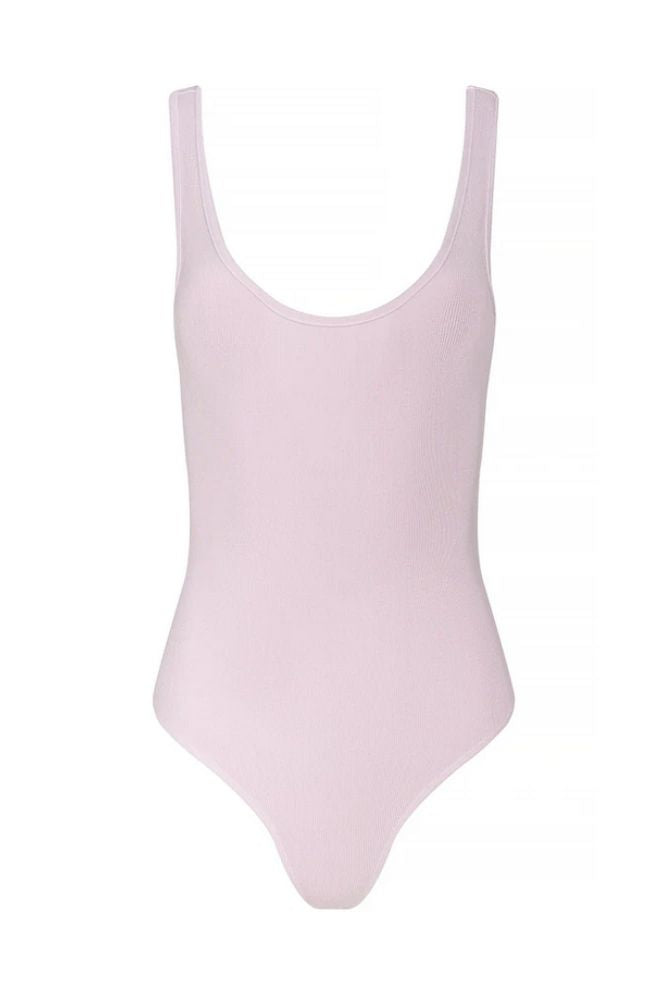 Nica Scoop Neck Bodysuit Icy Lilac