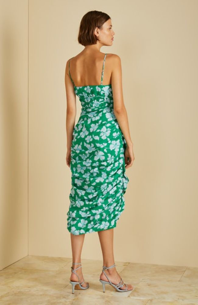 Olly Ruched Midi Dress