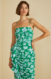 Olly Ruched Midi Dress