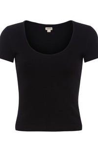 Brynlee SS Scoop Neck Tee