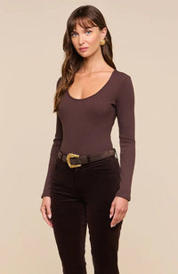 Elara LS Scoop Neck Bodysuit