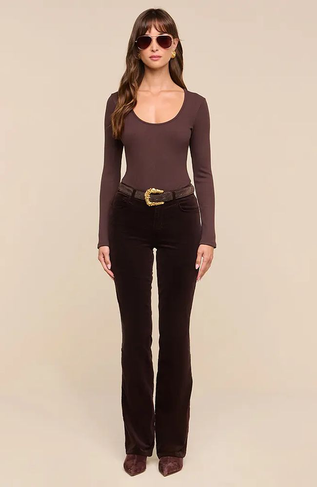 Elara LS Scoop Neck Bodysuit
