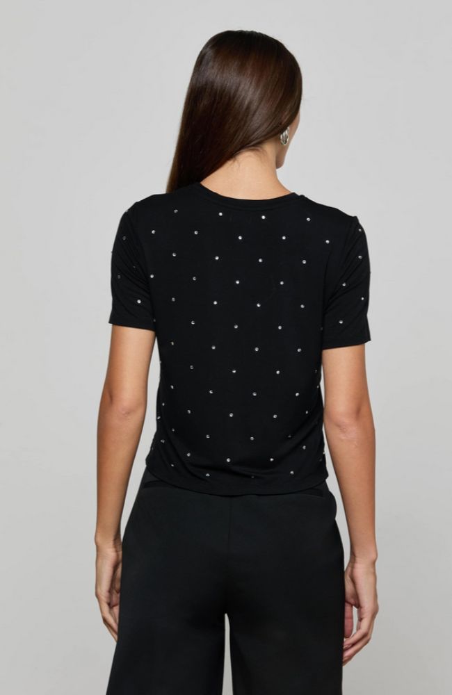 Stormy Short Sleeve Embroidered Crew Neck Tee