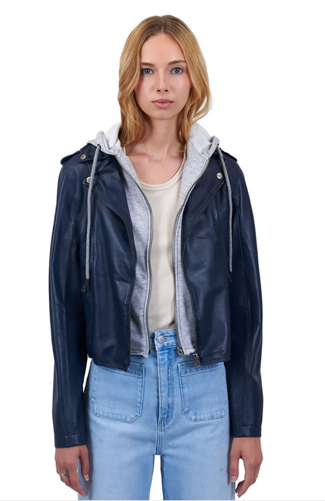 Molly Burnished Leather Jacket