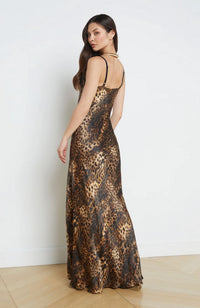 Venice Cowl Lace Neck Gown