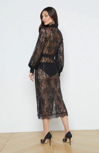 Frida Button Down Lace Dress