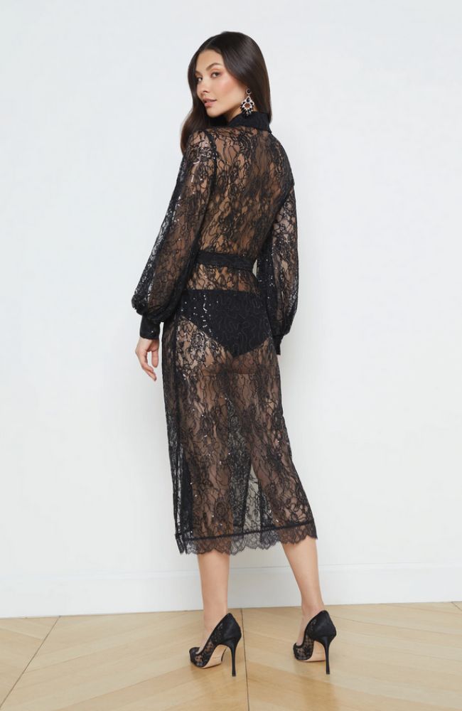 Frida Button Down Lace Dress