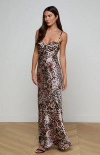 Sayla Bias Cut Maxi Dress