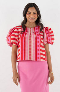 Jane Top in Peach Jubilee