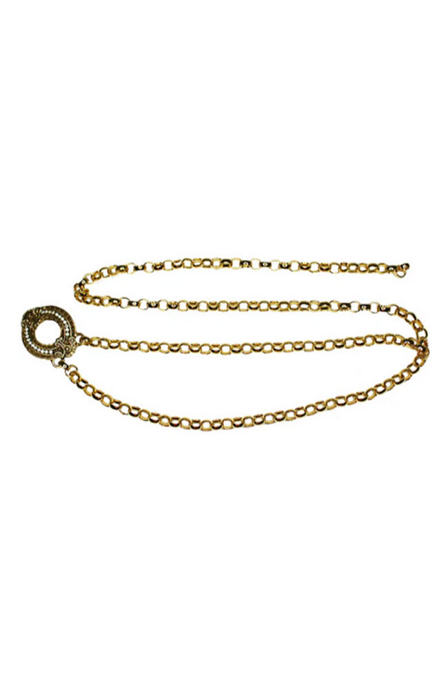 Greca Gold Chain Belt