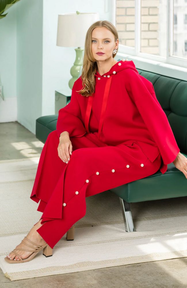 Farrah Pants in Red