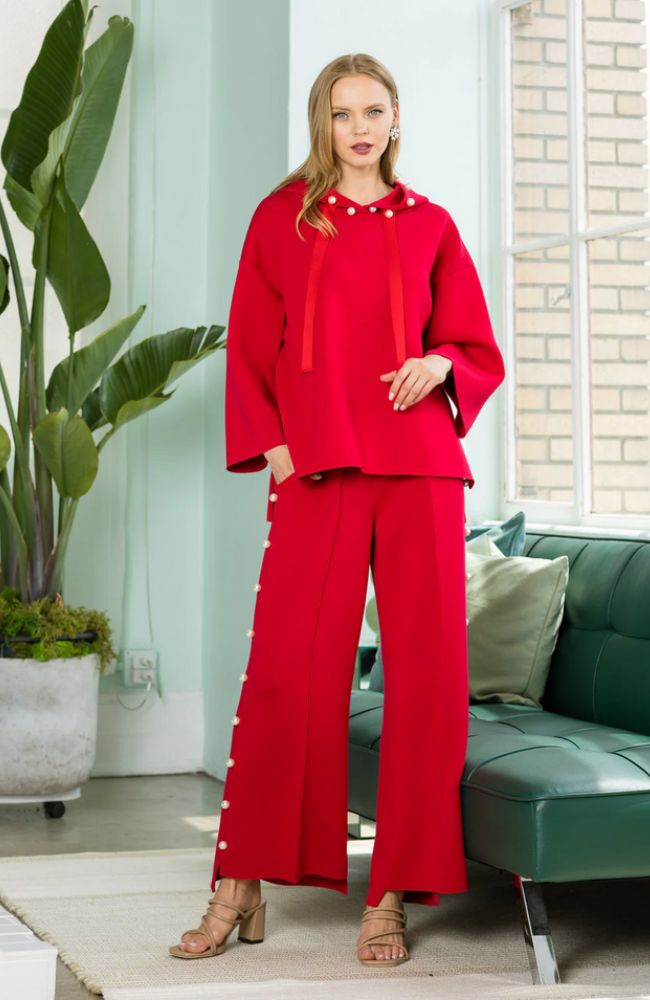 Farrah Pants in Red