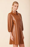 Vegan Leather Tunic Dress