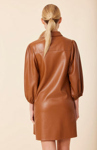 Vegan Leather Tunic Dress