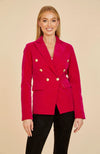 Double Breasted Velvet Blazer